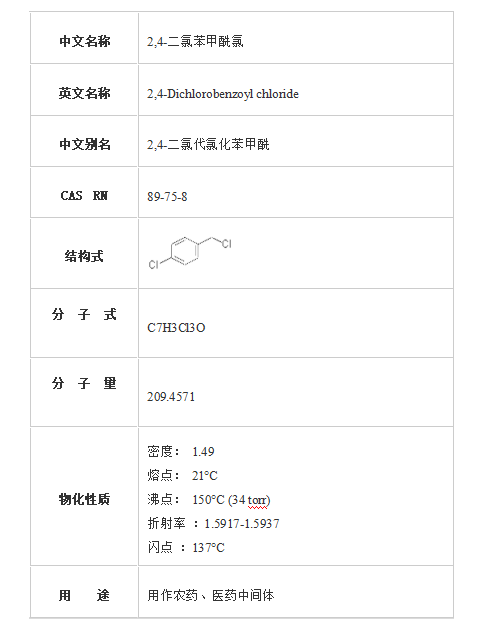 2,4-二氯苯甲酰氯