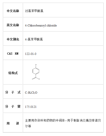 对氯苯甲酰氯